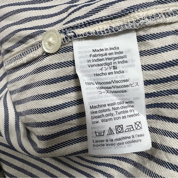 MADEWELL Classic Ex-boyfriend Stripe Shirt In Blue Moon - Picture 8 of 11